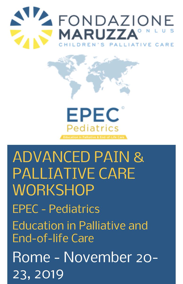 Corso EPEC Pediatrics: Advanced Pain & Palliative Care Workshop
